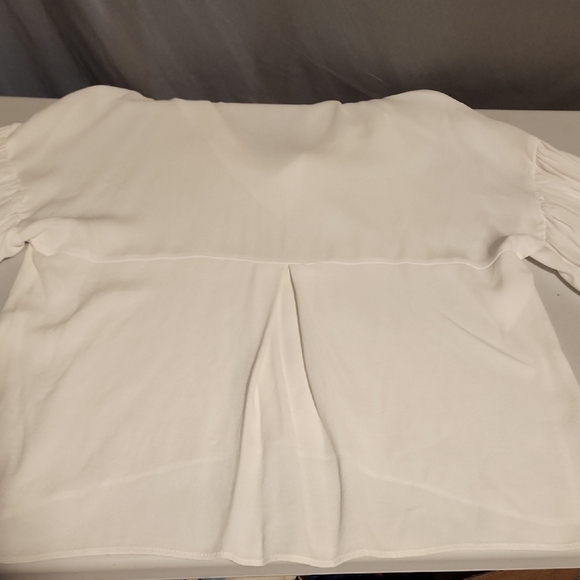 Zara Blouse with Tie Front and Bell Sleeves - Picture 7 of 7